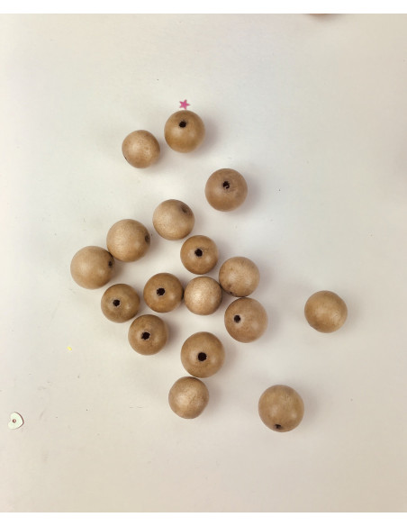 Bolitas madera gris azulado