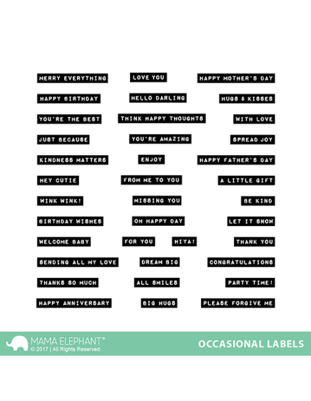 Mama Elephant sello Animal Parade