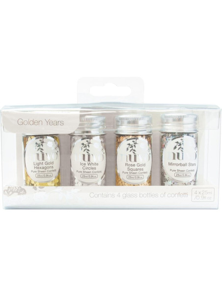 Nuvo Confetti pure sheen Peacock Featherss