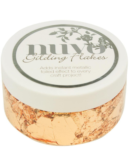 Nuvo Gilding Flakes Silver Button