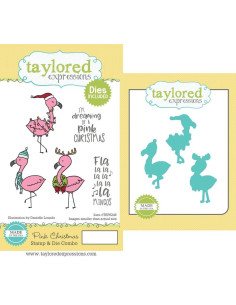 Sello+Troquel Taylored Expressions Pink Christmas