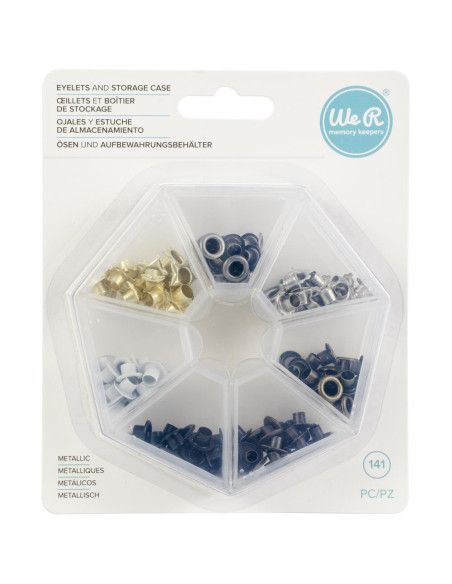 WeR caja eyelets pastel 140uni.