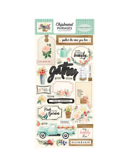 chipboar accents flower market