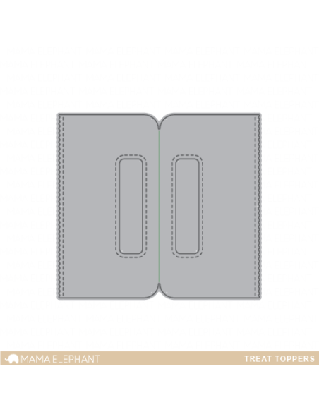 Mama Elephant die Snow flurries