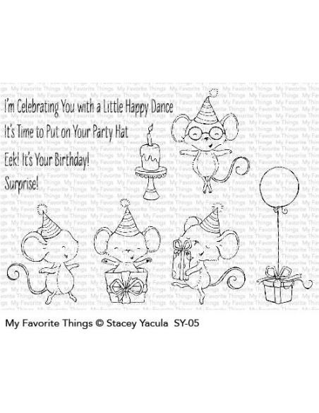 Sello mft Adorable elephants