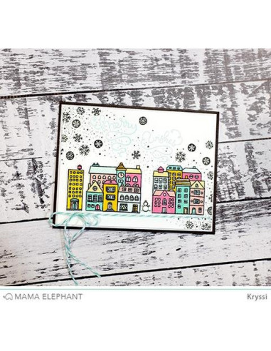 Mama Elephant  Cool Penguins sello