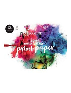 Block  Ecoline Liquid Water Colour Paper 75 hojas