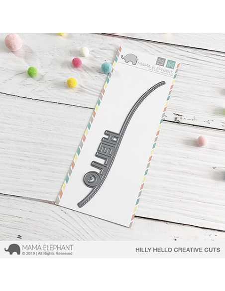 Mama Elephant Hilly Hello die